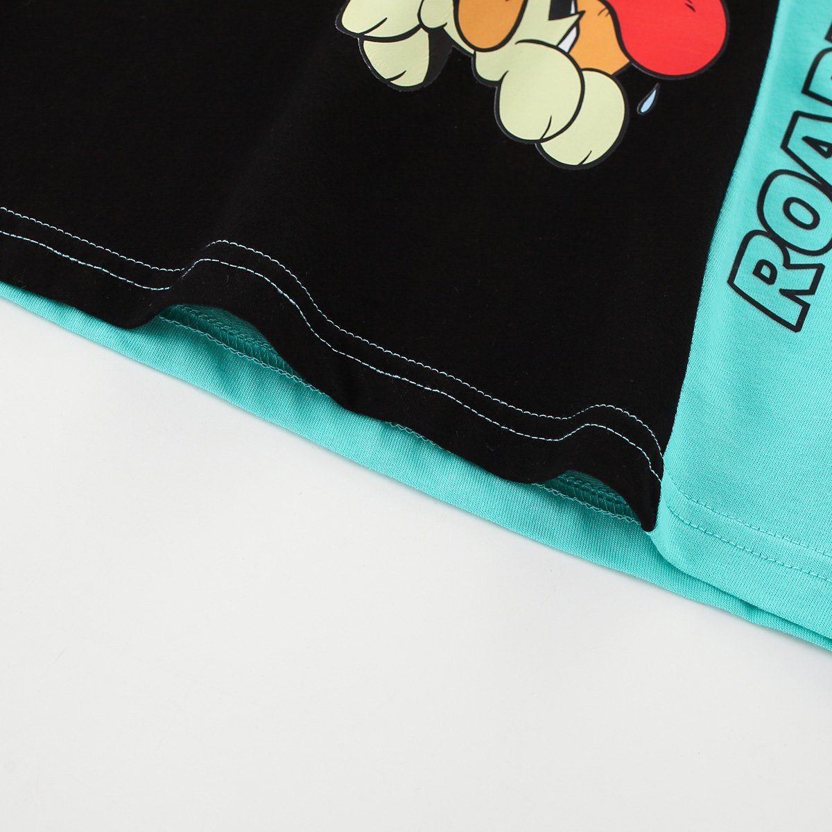 hibobi x Garfield Toddler Boy Cotton Cute Cartoon Letter Print Shoulder Buttons T-shirt Wholesale